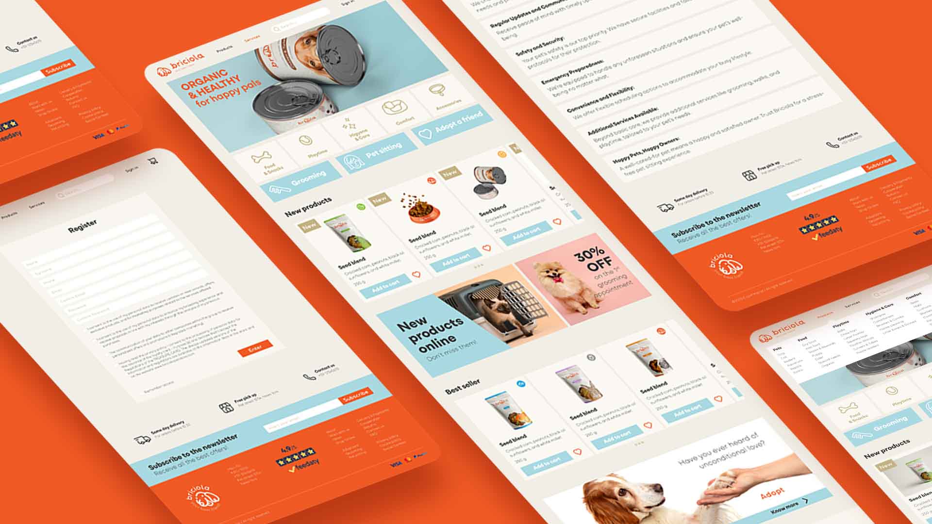 Web design UI/UX design